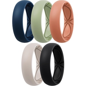 image:imageEgnaro 458 Variety Multipack Ergonomic Breathable Bridal Rings SetsSETB4Dark Blue Mist Green Pumpkin Beige Black
