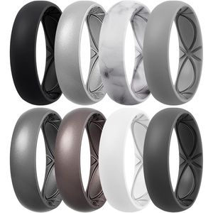 image:imageEgnaro 458 Variety Multipack Ergonomic Breathable Bridal Rings SetsSETB9Black Silver Marble Light Gray Dark silver Metallic Platinum White Black Gray