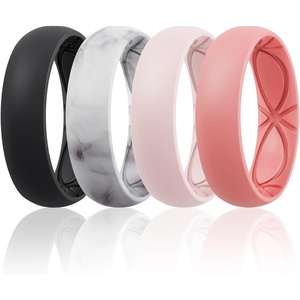 image:imageEgnaro 458 Variety Multipack Ergonomic Breathable Bridal Rings SetsSETC1Black Marble Whitepink Faint Red
