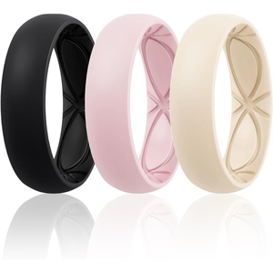 image:imageEgnaro 458 Variety Multipack Ergonomic Breathable Bridal Rings SetsSETC4Black Whitepink Nude
