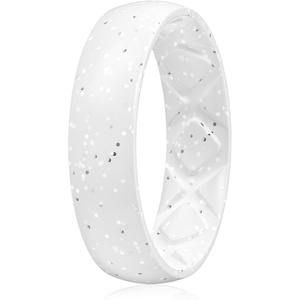 image:imageEgnaro Silicone Wedding Bands Women Inner Arc Ergonomic Breathable DesignSETZ24Pink SandMetal Light Rose