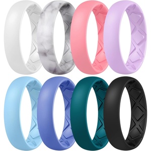 image:imageEgnaro Womens Silicone Engagement Rings 55mm Wide 2mm ThickC4White  Marble  Peach Pink  Lilac Purple  Sky Blue  light purpleblue  Jade Green  Black