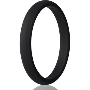 image:imageEgnaro Womens Silicone Wedding Ring 25mm Wide 18mm Thick Rubber Band SetSETIBlack