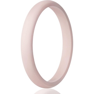 image:imageEgnaro Womens Silicone Wedding Ring 25mm Wide 18mm Thick Rubber Band SetSETLPink Sand